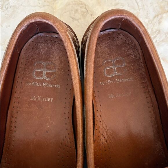 Allen Edmonds McKinley Leather Penny Loafers Deck Shoes - Picture 9 of 13